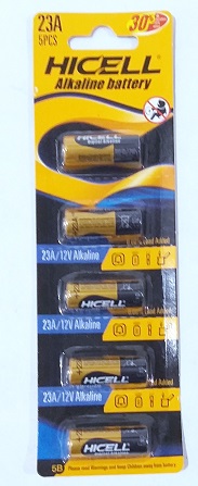 Батарейка Alkoline 23A HICELL 12V  арт,23A/12V (5/100)